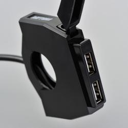 HS MOTO USB ZSUVKA "SLIM" 2 porty